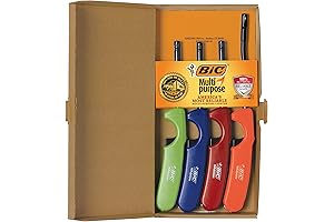 BIC Pack of 4 Utility Lighters for Maximum Convenience