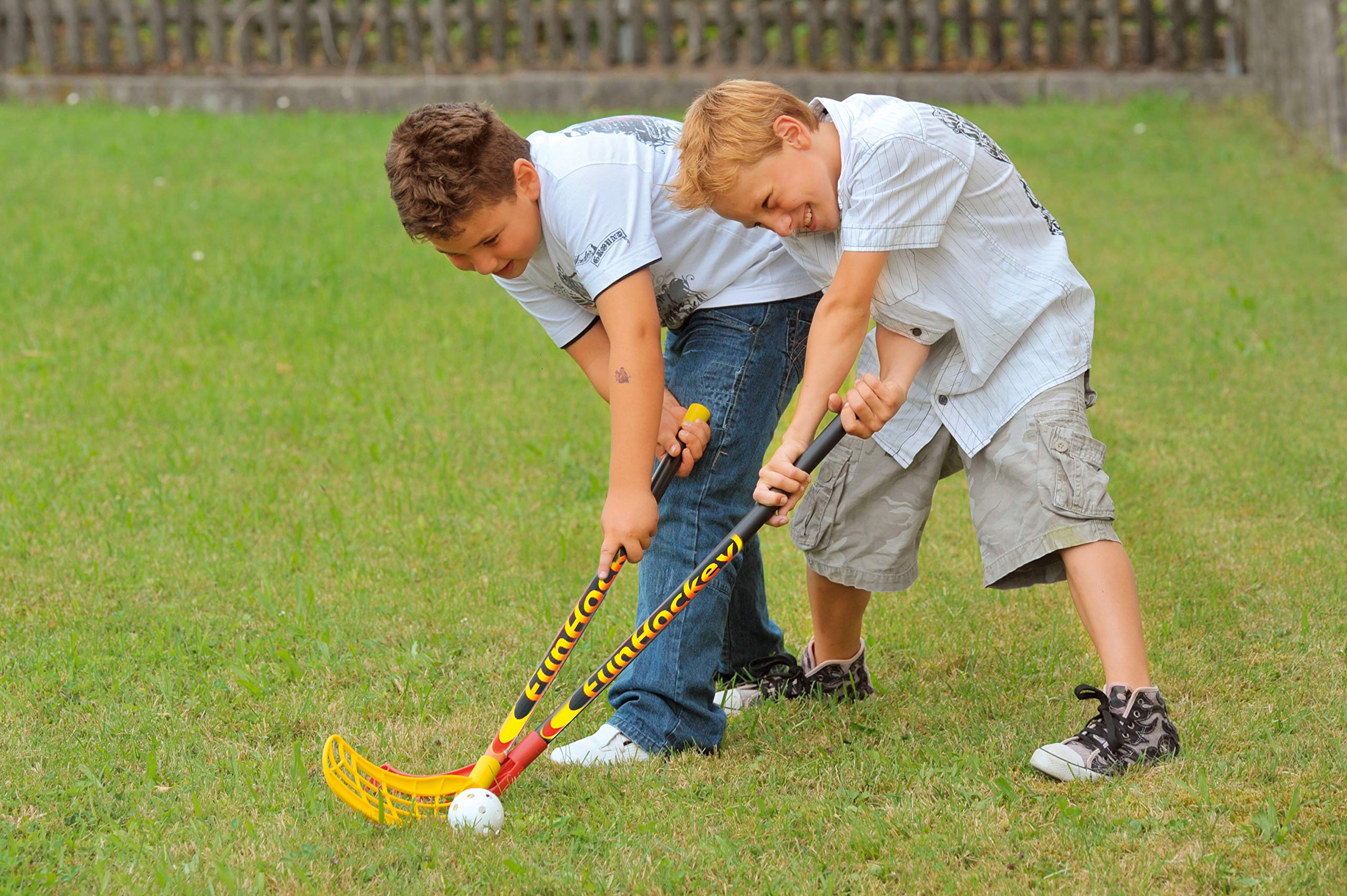 Bandito Kit de buts pop-up Quadro pour hockey amusant, hockey sur terrain, football, hockey sur glace et autres sports - Résistant aux intempéries - Robuste et stable - Rouge/blanc