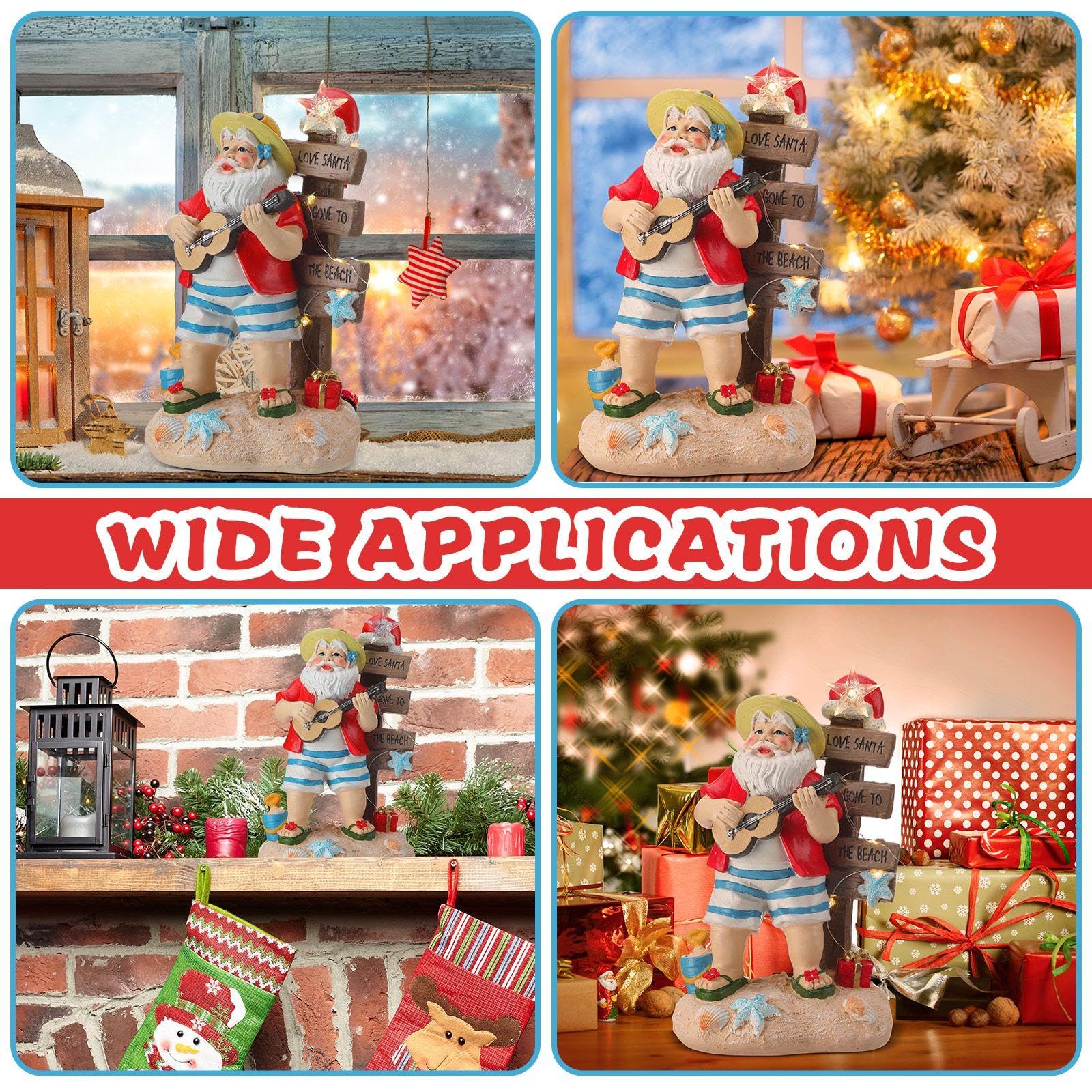 Amazon.co.jp: ライト付きクリスマスビーチサンタデコレーション LED