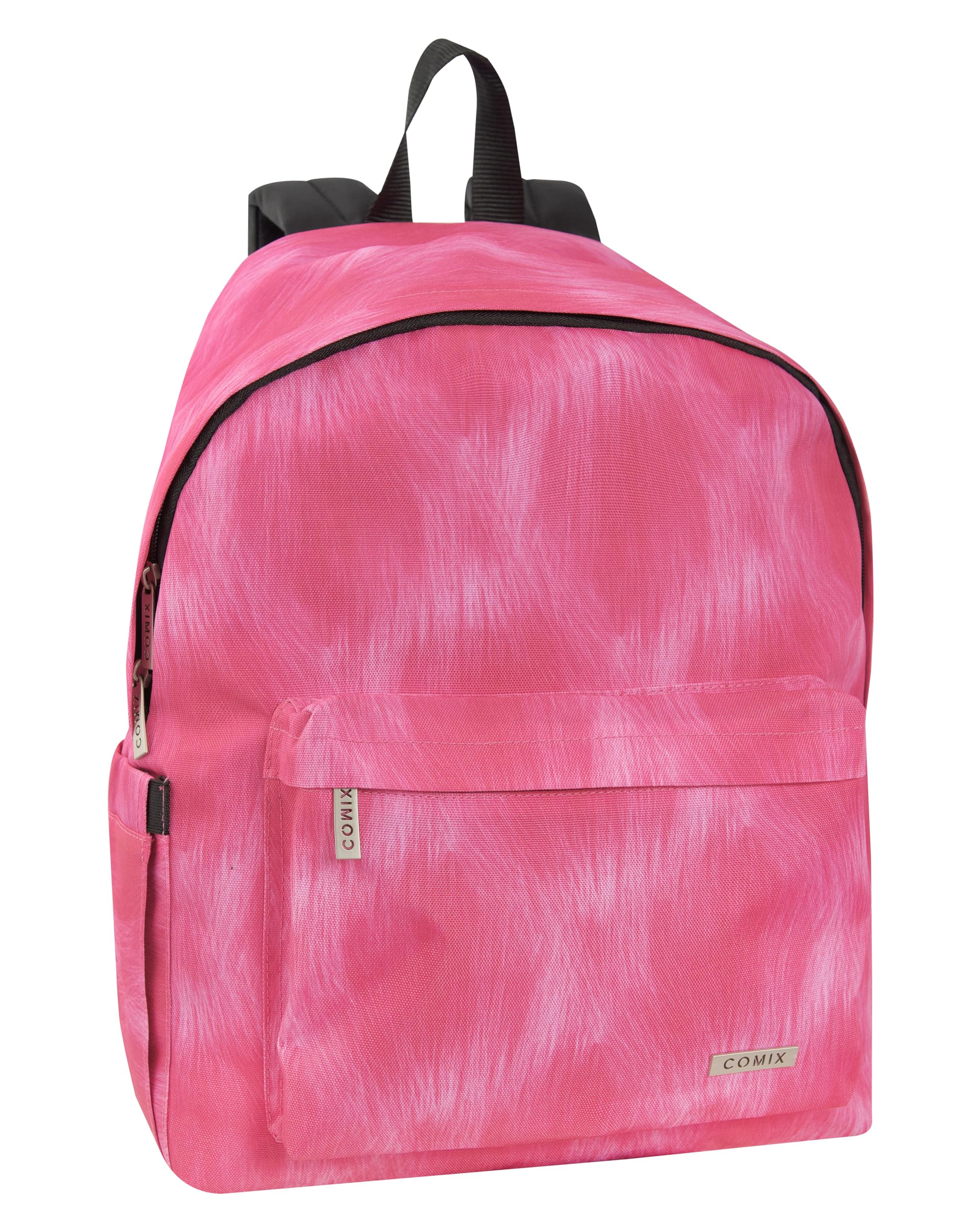 COMIX - Zaino Scuola Media, Elementare e Superiore per Bambine e Ragazze, Schienale Imbottito e Rinforzato, Spallacci Regolabili, Scomparto Principale, Tasca Frontale e Tasca Laterale, 30x40Hx17 cm