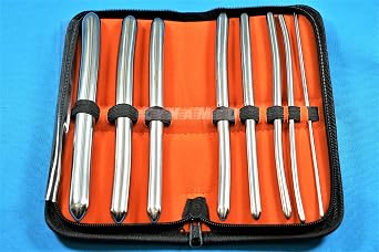 German Non Magnet 8 Pcs Hegar Dilator Sounds Set 7.5 Inches Double Ended Instruments