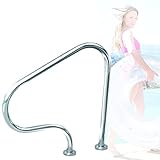 Poolleiter Hochbeckenleiter,Schwimmbadleiter rutschfest,Edelstahl Poolleiter,Bootsleiter Aus Edelstahl, Bootsleiter,Teleskopisch, Marine-Docktreppe, Geschweißt