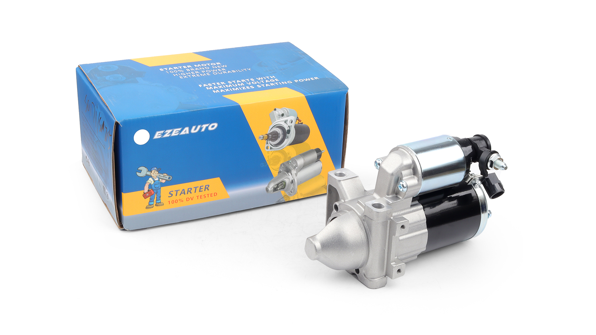 Image of Ezexpreze 10910 New Starter for 14-18 Chevy Silverado 1500 Suburban Tahoe, Cadillac Escalade 6.2L 2015-2016, GMC Sierra 1500 V6 V8 4.3 5.3L 6.2L,2015-2016 GMC Yukon, 12655055 M000T24072