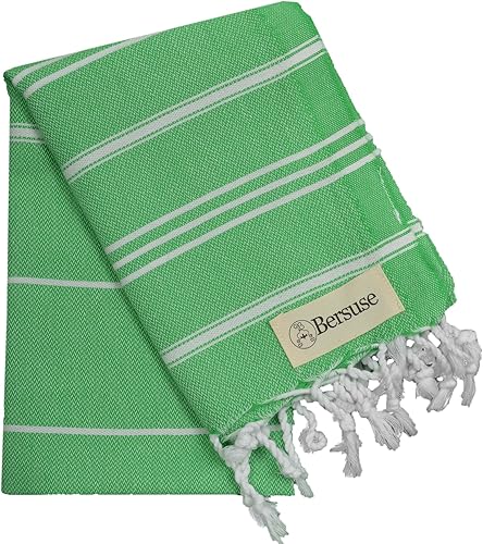 Miniatura 9 de Bersuse 100 % algodón - Toalla de mano Anatolia turca - Fouta Peshtemal para baño y playa - Para cabeza, rostro, cabello, bebés, cuidado, cocina -