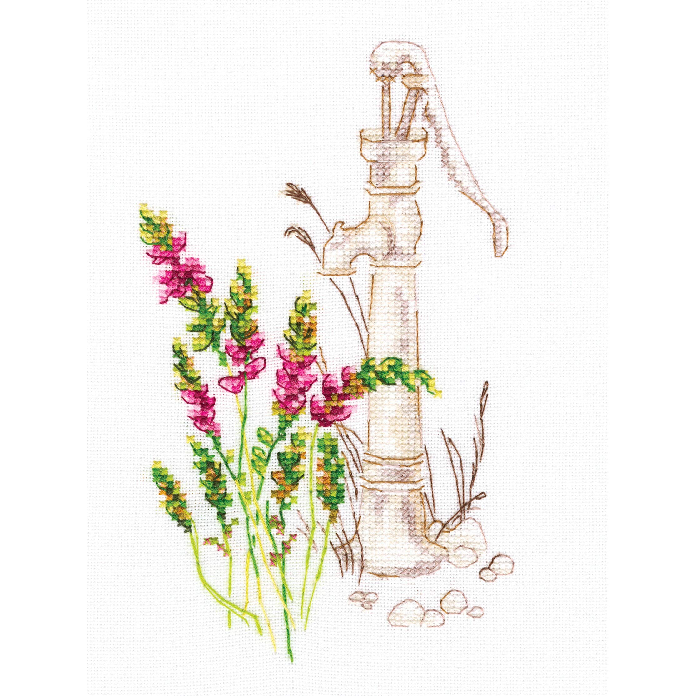 Counted Coss Stitch kit - Bloomy Herbs. 4"x7" M775 by RTO.