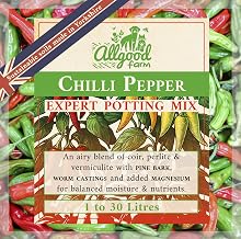 Chilli Pepper Soil - Expert Potting Soil Mix for Growing Chillies, Bell Peppers, Aubergines (5 Litres)