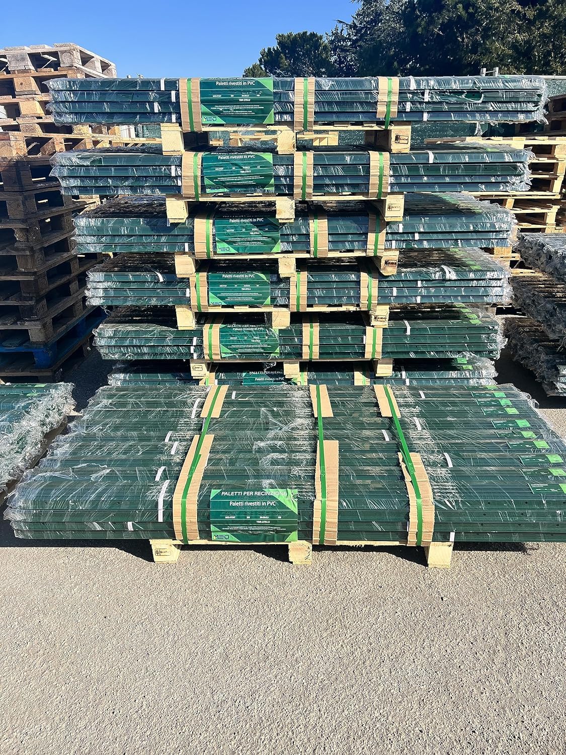 Service Solutions 10 Pz Palo Paletto in ferro a T 35x35x3.5 mm Plastificato Verde per Rete Recinzione Metallica TUTTE LE MISURE - MADE IN ITALY (10, PP25/35-X10)