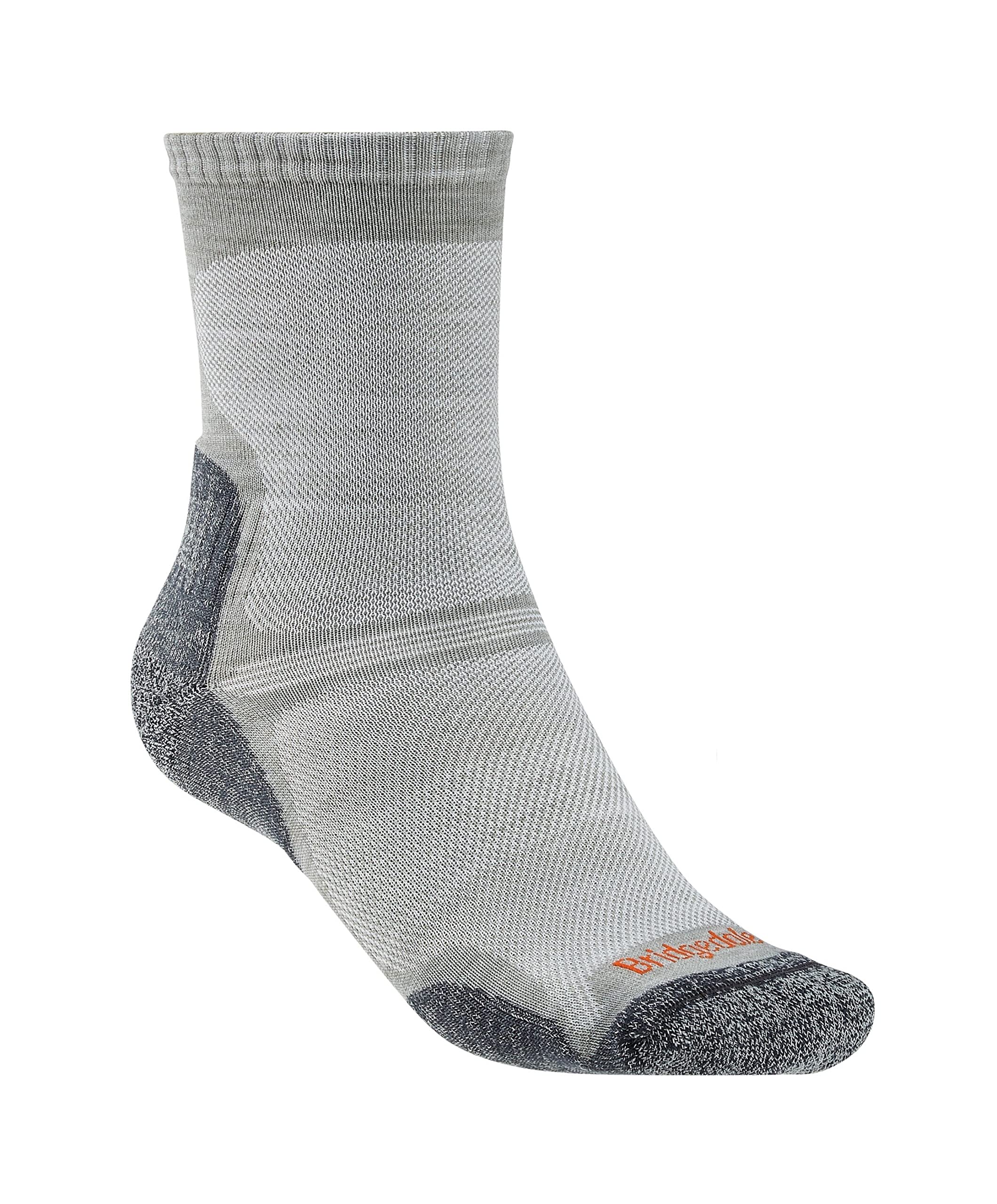 Bridgedale HIKE Ultralight T2 Merino Performance Original Crew-Men's- Medium-Gunmetal
