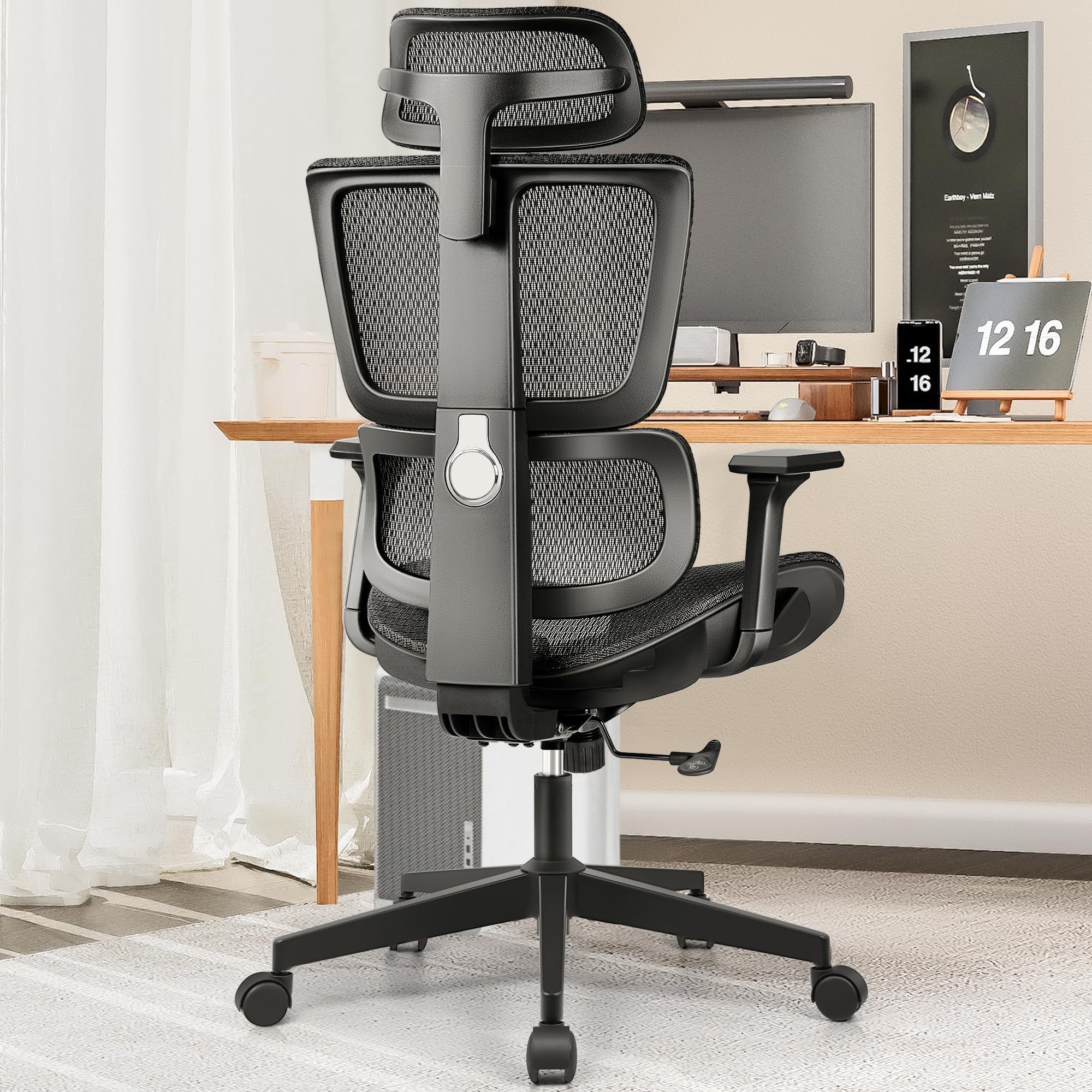 Amazon.com: Primy Ergonomic Office Chair with Lumbar Support - Home ...
