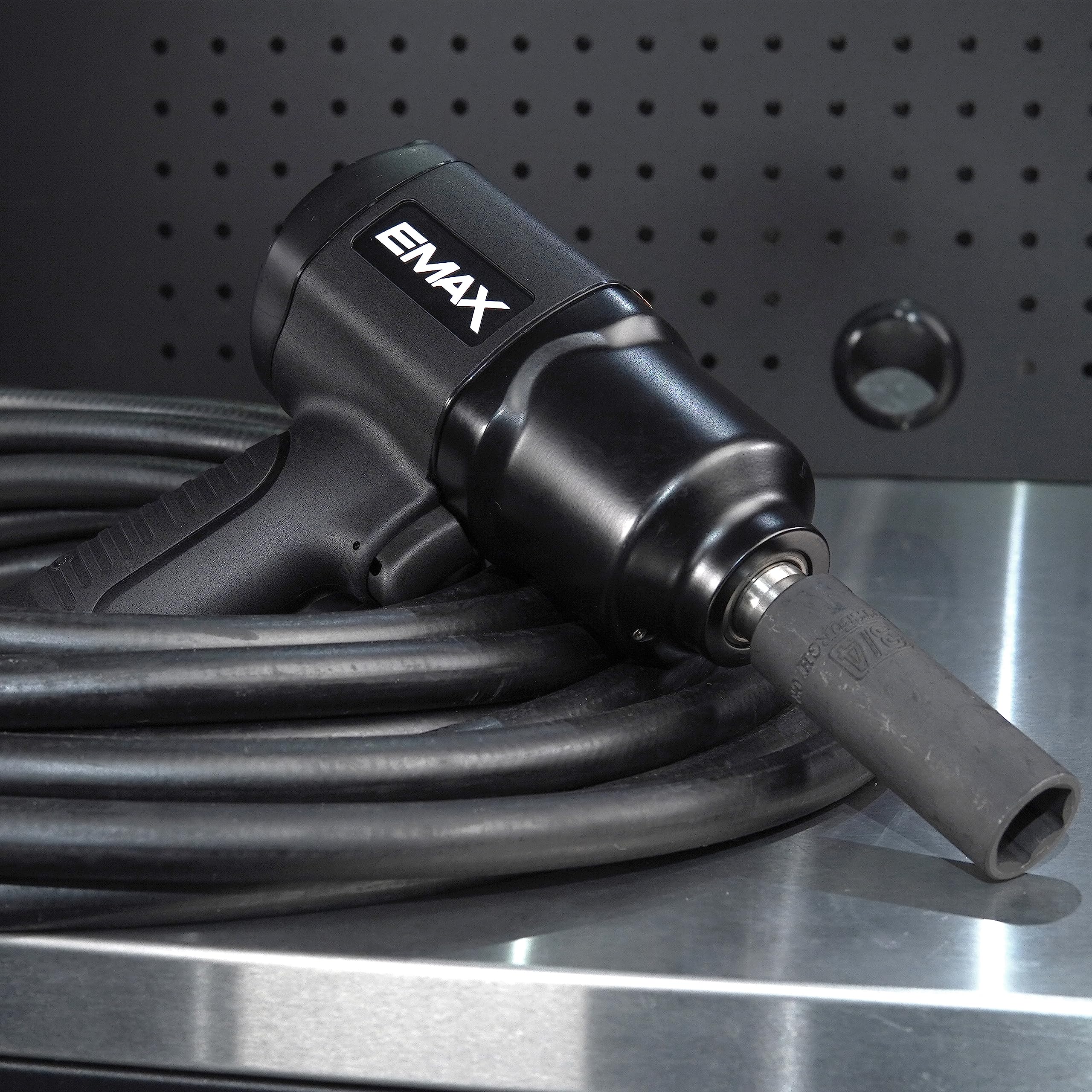 EMAX Chiave pneumatica pneumatica da 1,27 cm con coppia massima di 198,1 m e 8.500 giri/min - EATIWH5S1P