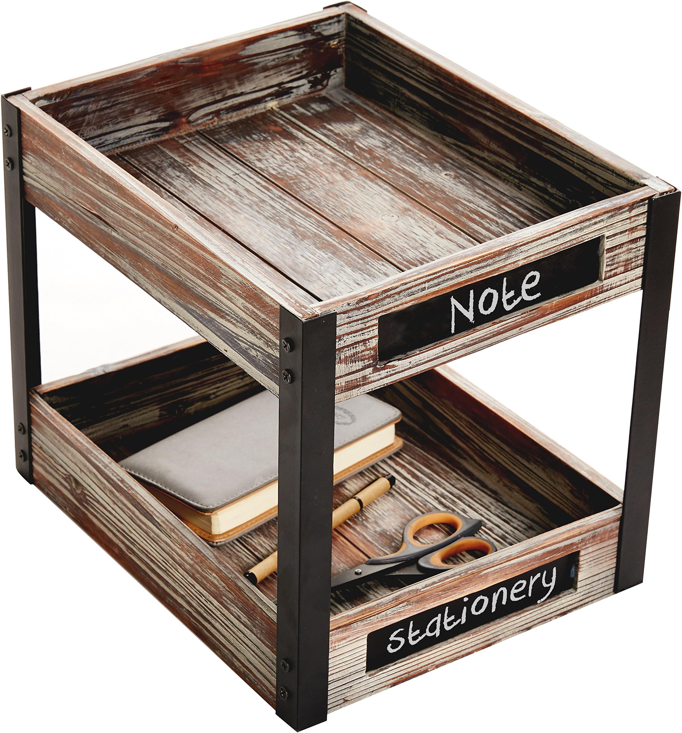 Wooden Paper Tray Organizer, Stackable Paper Tray For Desk, Vintage Paper Tray For Office, A4 Document Holder, Wood Office Storage Tray