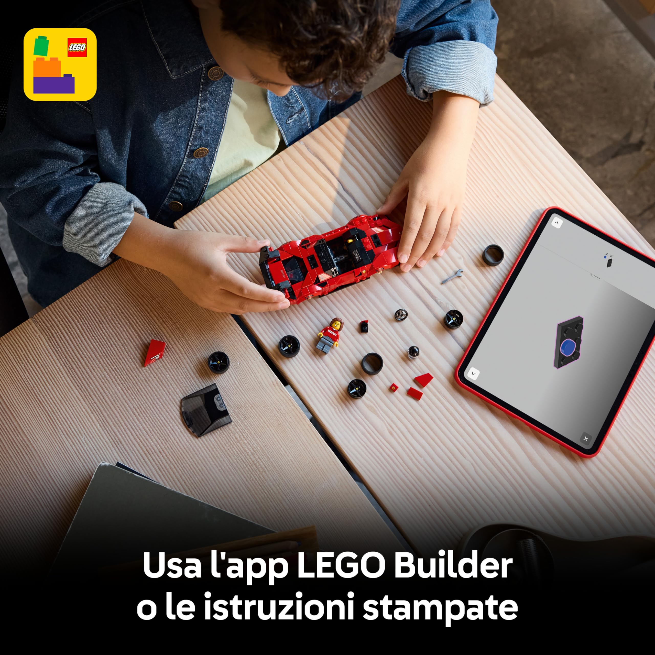 LEGO Speed Champions Ferrari SF90 XX Auto Sportiva Stradale - Macchina Giocattolo con Minifigure da Collezione - Idea Regalo di Compleanno per Bambini da 9 Anni Fan degli Sport Motoristici - 77254