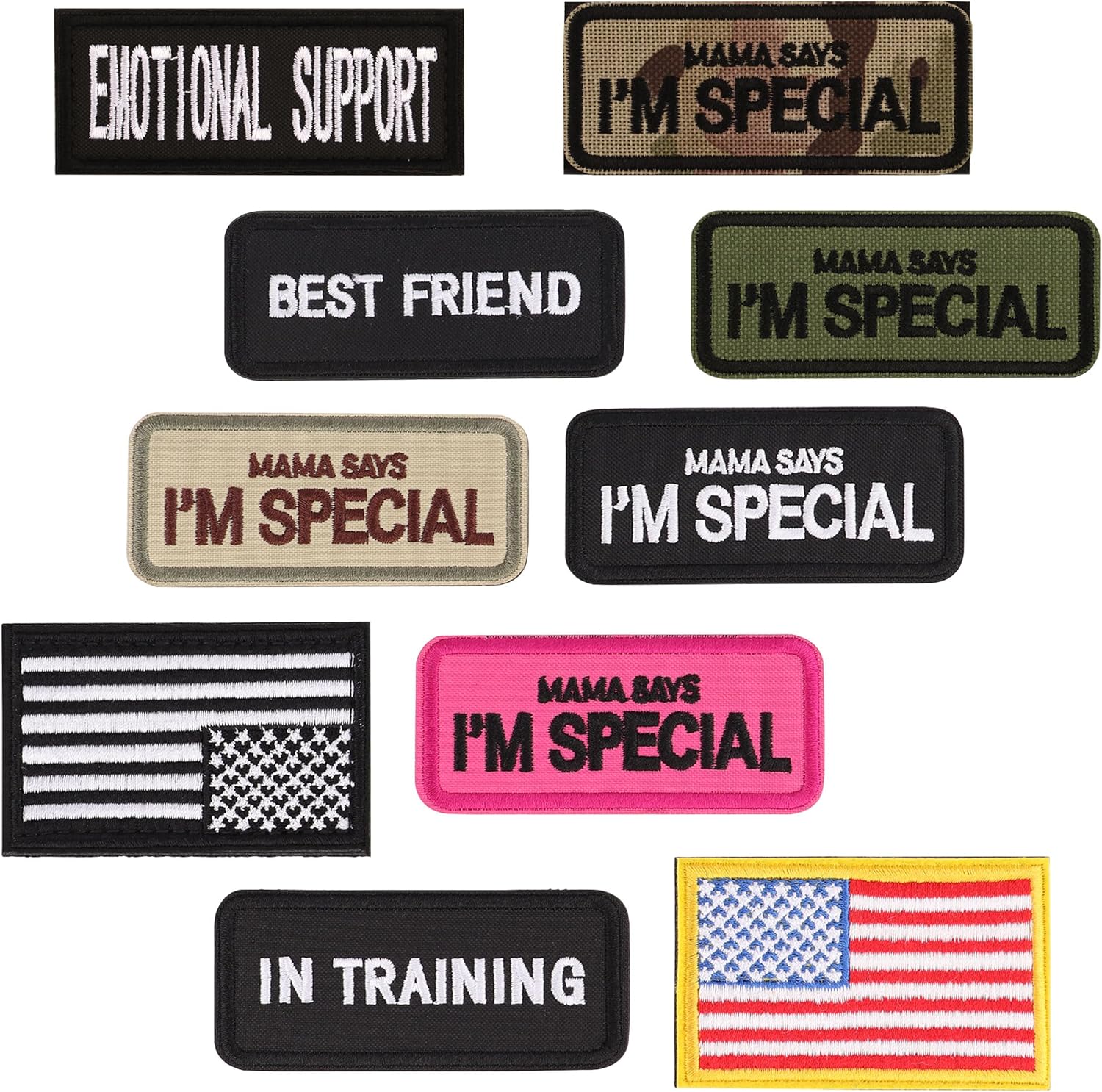 Forestpaw Tactical Dog Harness, Collar, Leash, Backpack & Service Dog Patches for Large Dogs Training