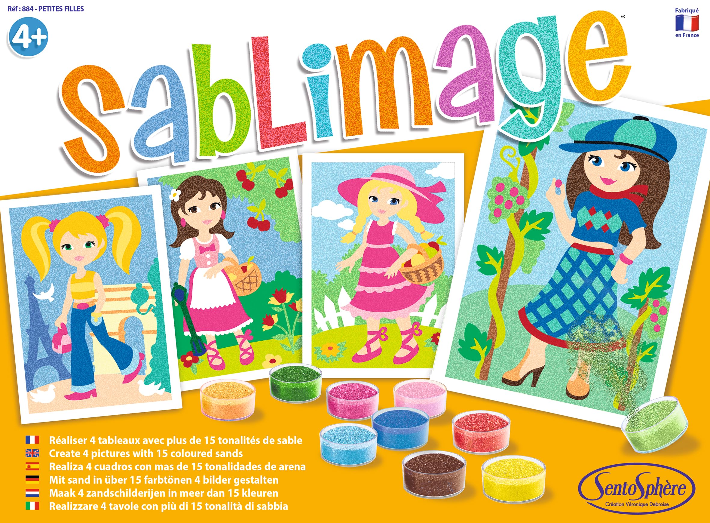 Kit Sablimage Animaux En Danger Sentosphère - Activité Créative Enfant Dès 4 Ans