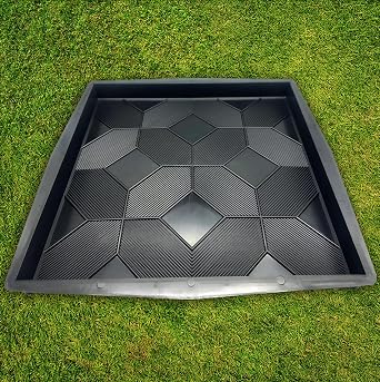 Plastic Molds Concrete Patio Paving Mold Slabs Chestnut - Big Beautiful Pathmaker Precast Concrete Molds and Forms Stampcrete for Walkways