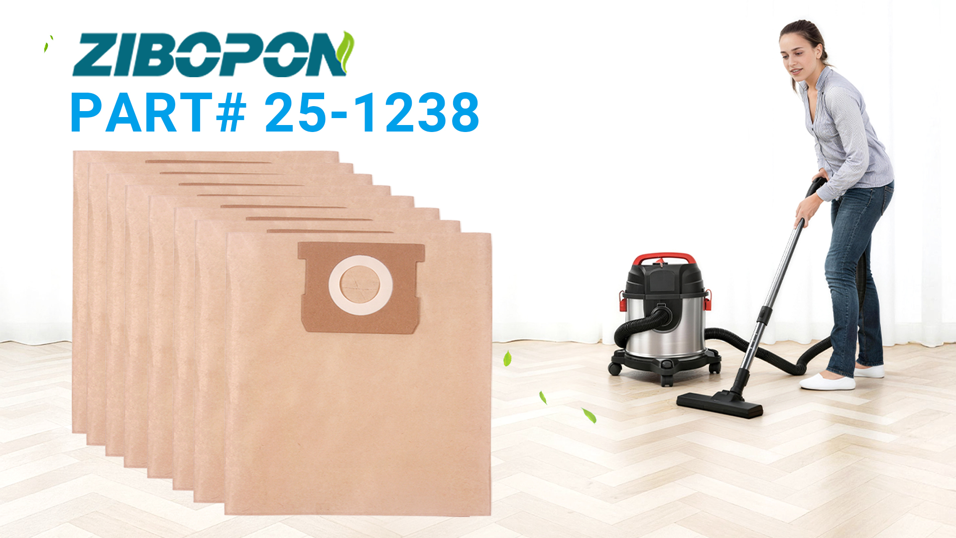 8 Pack 25-1238 Vacuum Bags Compatible with Stanley & Porter Cable