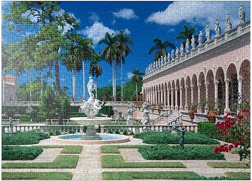 MyPuzzle Inner Courtyard of The Ringling Museum of Art en Sarasota, Florida, Estados Unidos, rompecabezas prémium de 1000 piezas para adultos