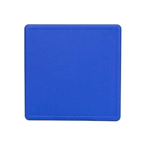 Miniatura 8 de EMMA + OLIVER Mesa de actividades cuadrada de plástico azul de 24 pulgadas