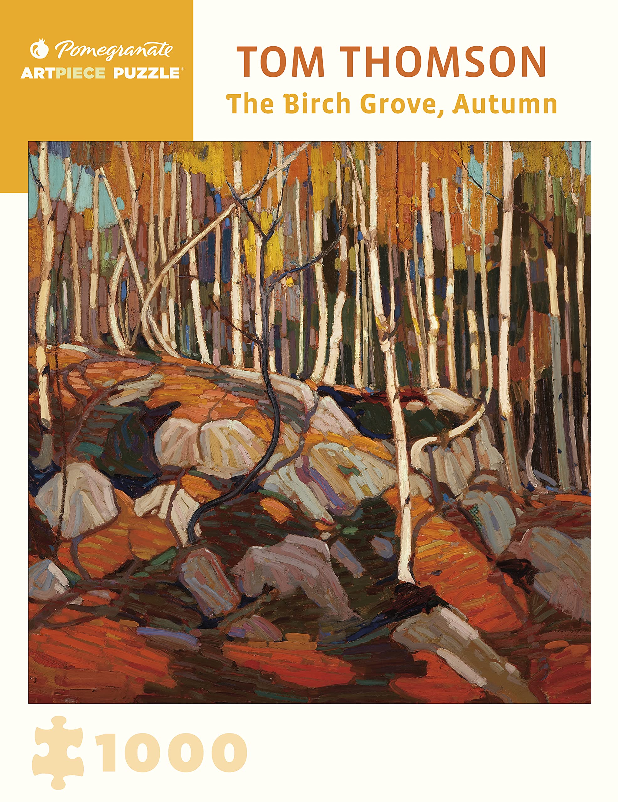 Pomegranate 1000-Piece Jigsaw Puzzle for Adults, Tom Thomson's The Birch Grove Autumn, Matte Finish, Snug Fit - Image 2