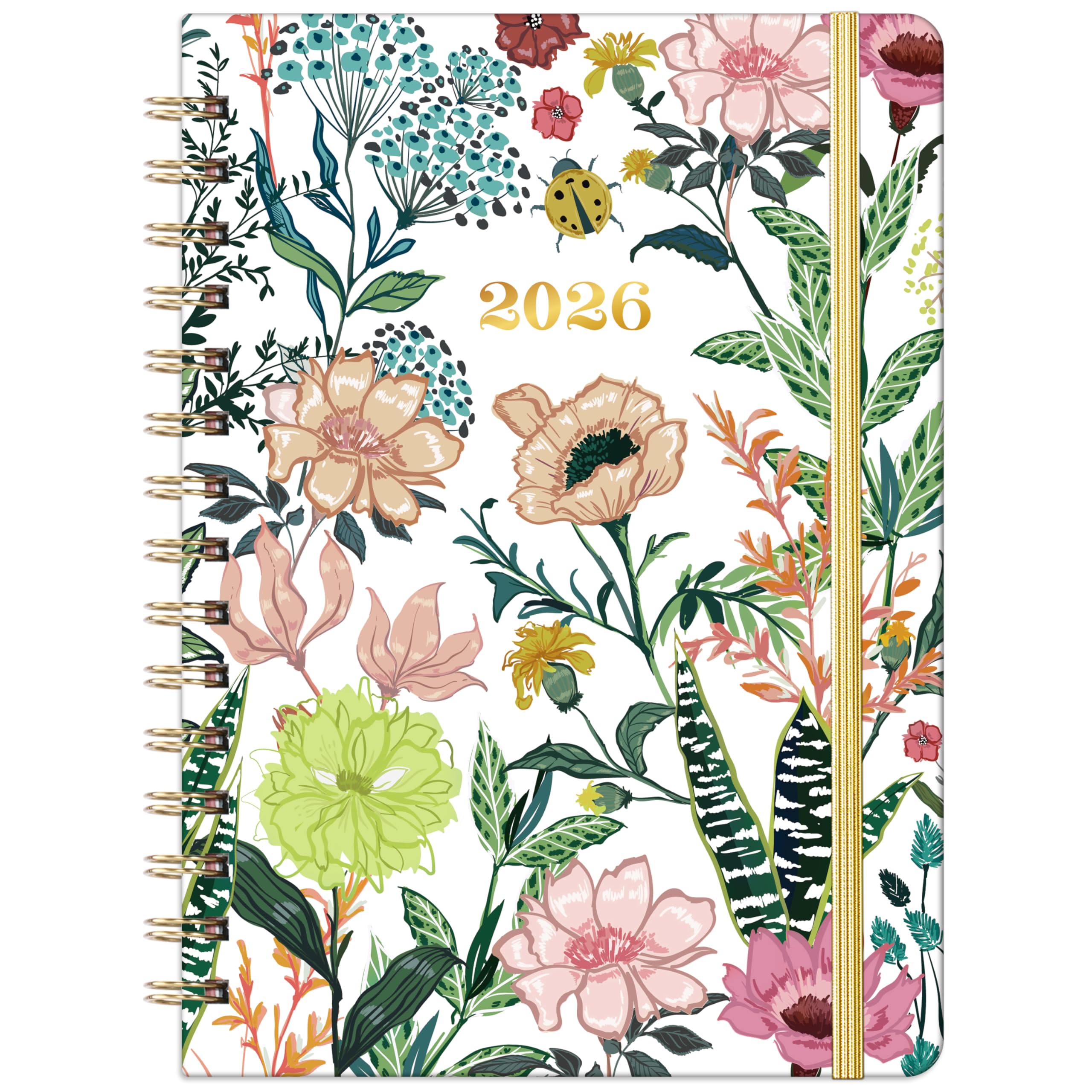 2026 Planner – Weekly ＆ Monthly Planner 2026, Jan. 2026 – Dec. 2026, 6.4" x 8.5" with Tabs, Flexible Hardcover, Thick Paper, Strong Twin-Wire Binding,