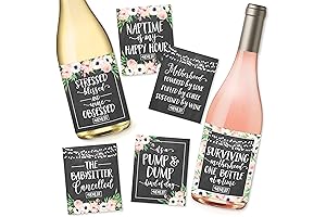 Mommy's First Milestone Stickers for Wine