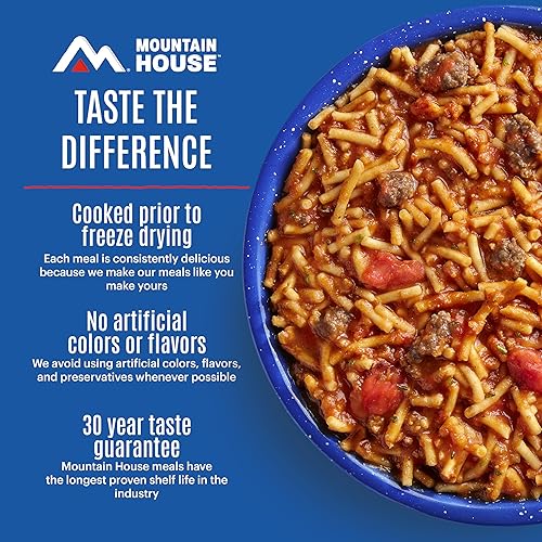 Miniatura 4 de Mountain House - Espagueti con carne marinara #10 lata  Comida liofilizada de supervivencia y emergencia  7 porciones