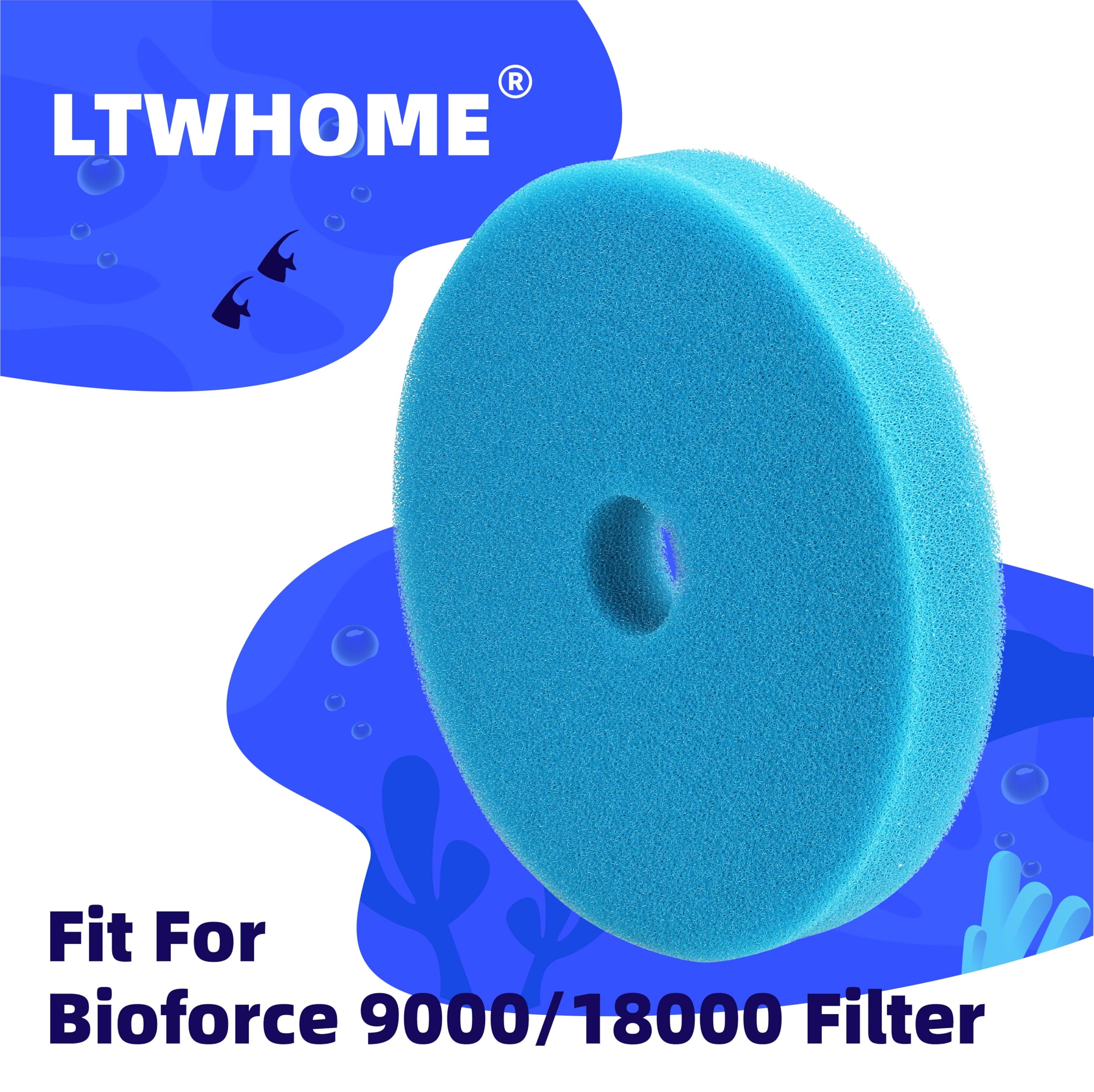 Sin Marca Estera de Esponja de Filtro Ajusta Hozelock Bioforce 9000/18000 Filtro (2 Pieza)