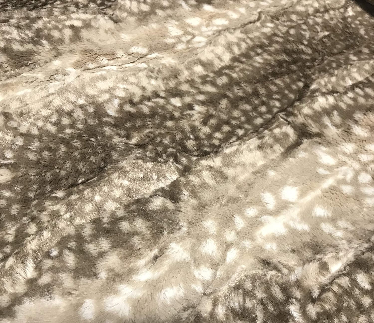 Fawn Cappuccino - Cuddle Minky Faux Deer Fur Fabric