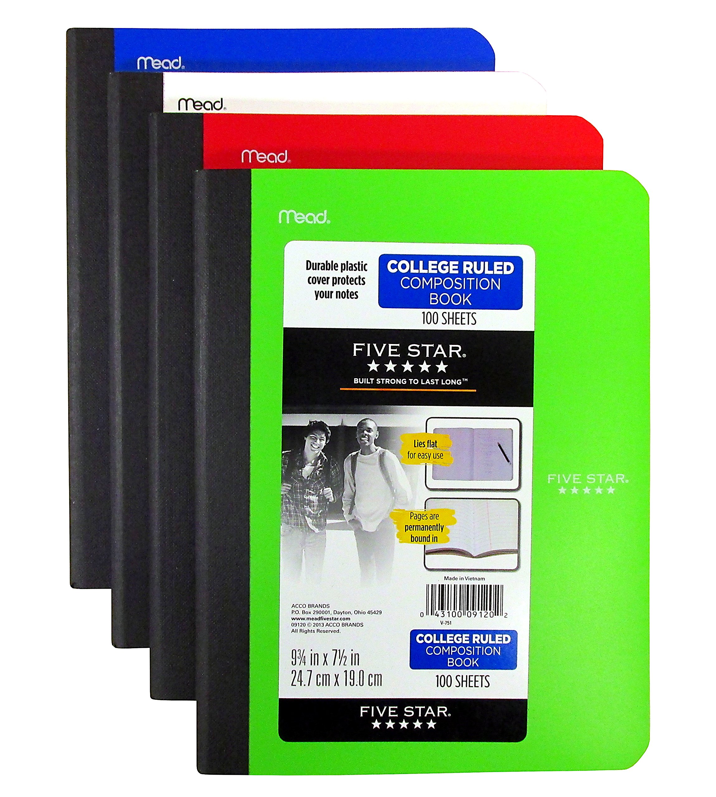 Amazon.com : 4 Pack Composition Notebook Set - 9.75