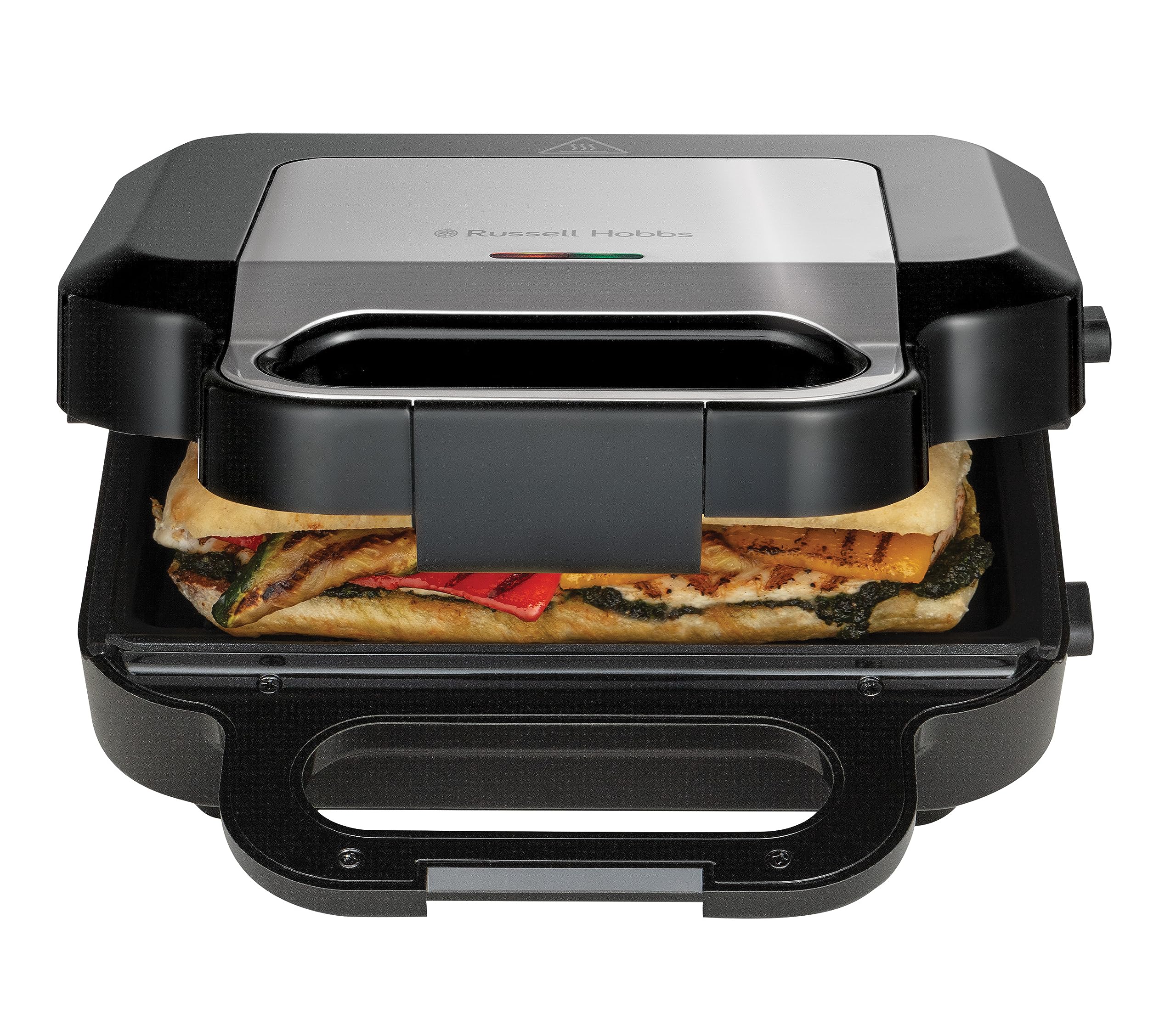 Russell Hobbs Appareil Croque Monsieur [Multifonction 3en1] Creations (extra profondes pour sandwich épais, gaufrier, panini, 3 plaques antiadhésives & sans BPA, nettoyage facile) 26810-56