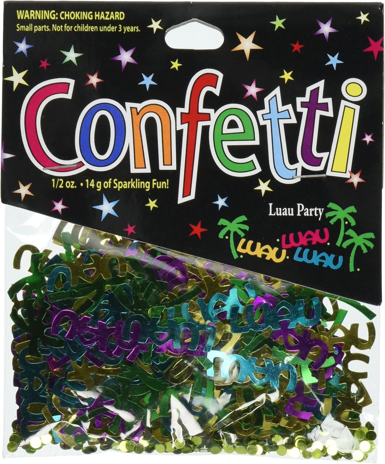 Beistle Luau Party Streamer - 8.25 Inch X 7 Foot Silver Glitter Decoration