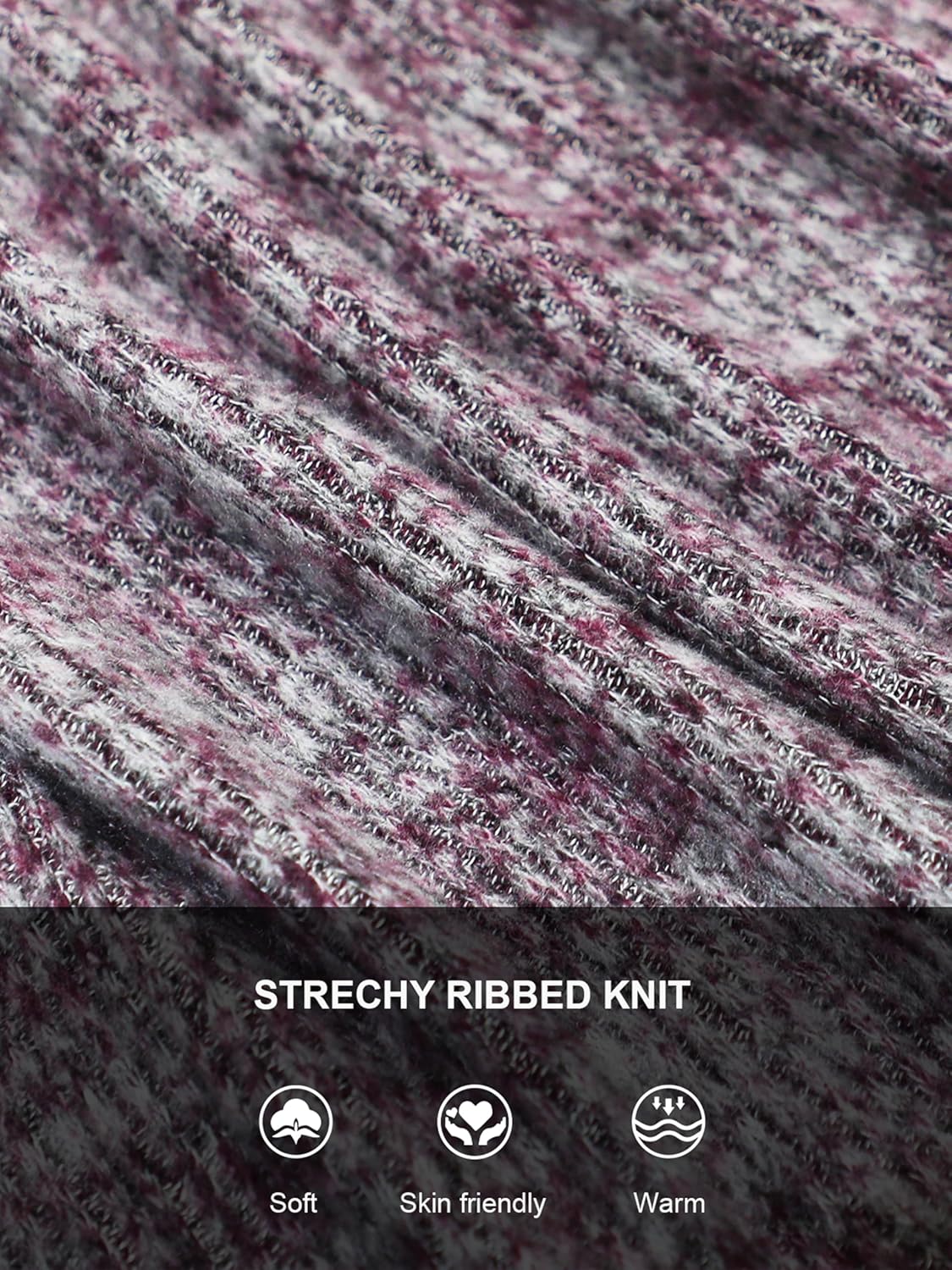 Ecavus Women's Maternity Ribbed Knit Shirts Long Sleeve Pregnancy Tops Comfy Stretchy Pregnant Blouses - Image 5