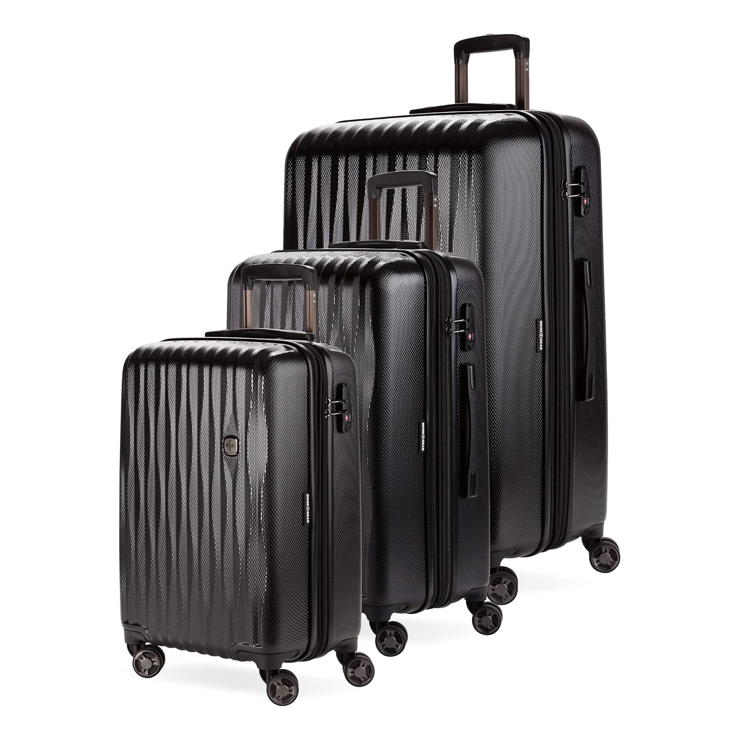 SwissGear 7272 Energie Expandable Hardside Luggage with Spinner Wheels and TSA Lock, Light Gold, 3-Piece Set (19/24/27) - Image 10