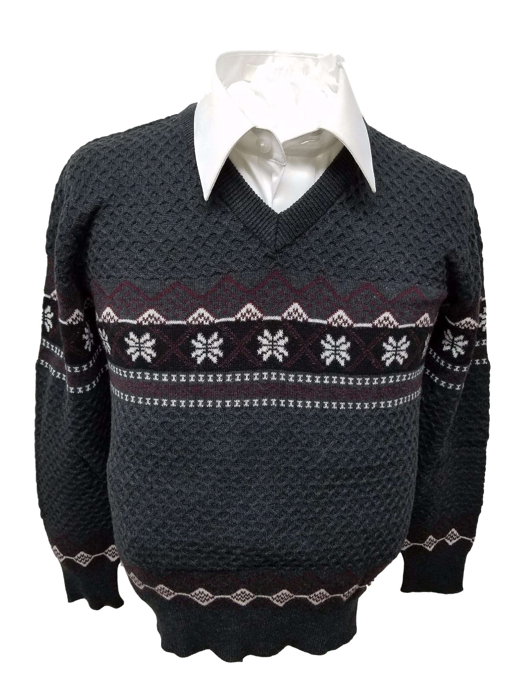 Boy's Pullover V Neck Sweater 2362