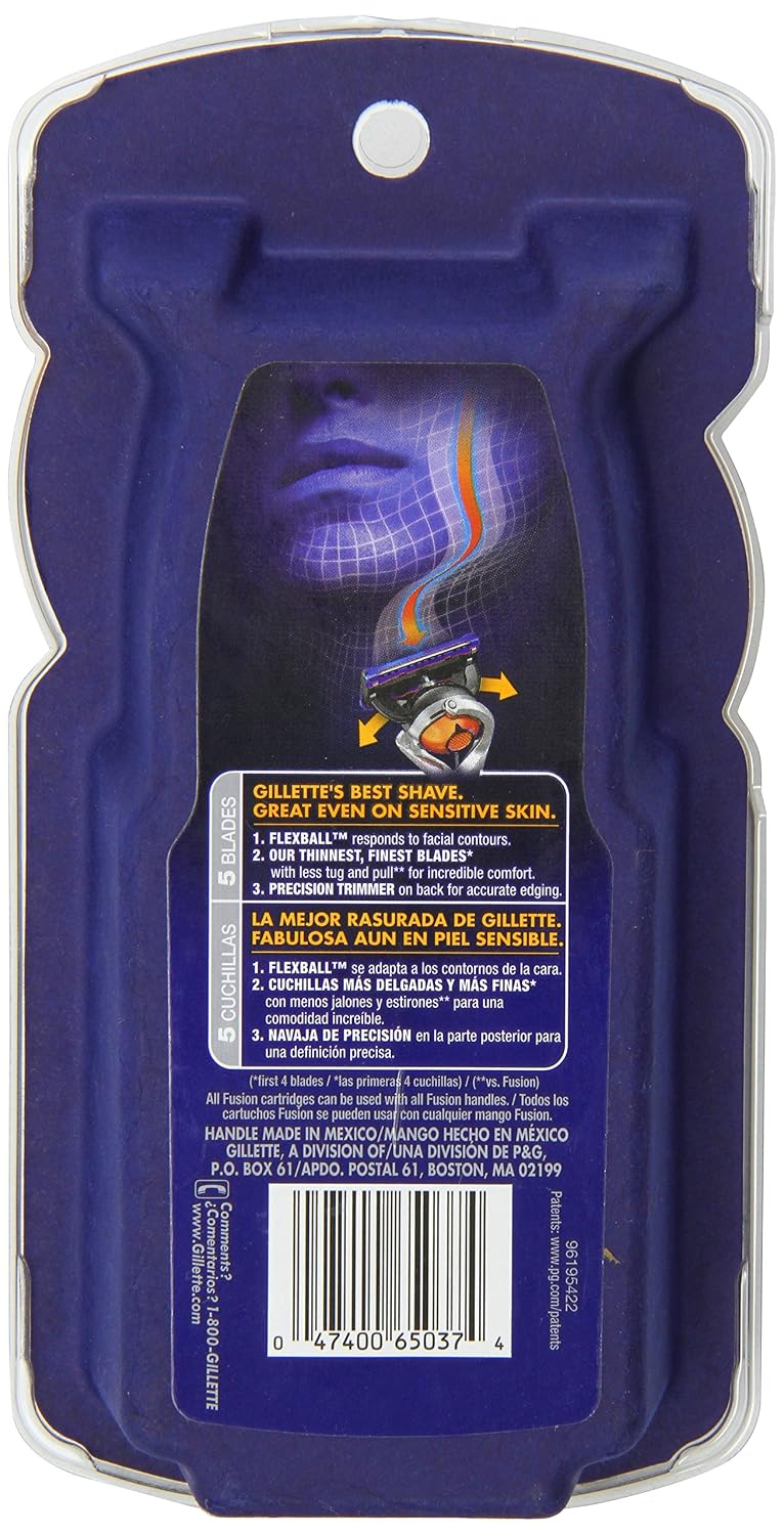 Gillette Fusion Proglide Silvertouch Manual Men's Razor With Flexball Handle Technology With 1 Razor Blade