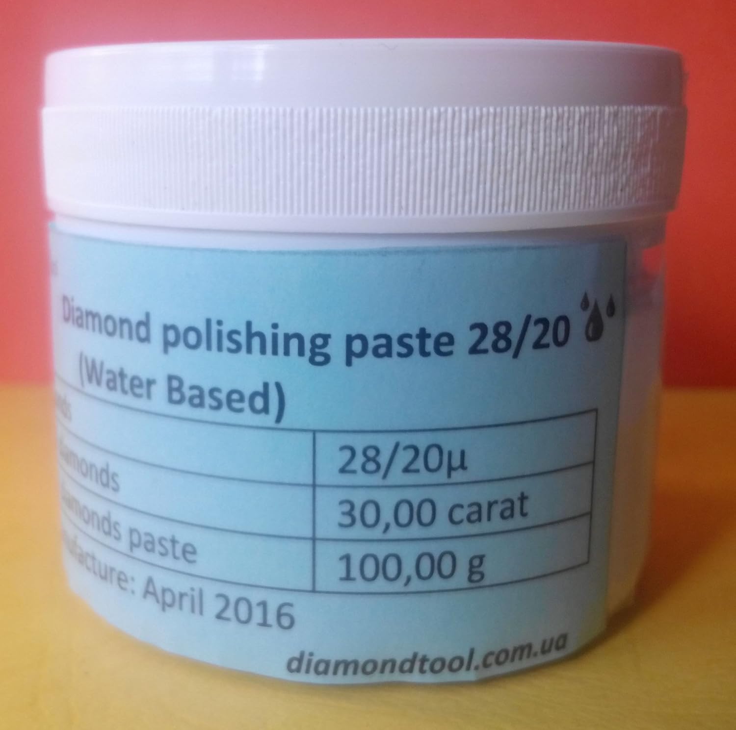 Diamond Water-Based polishing Paste 28/20 Micron (Normal Concentration), 100g