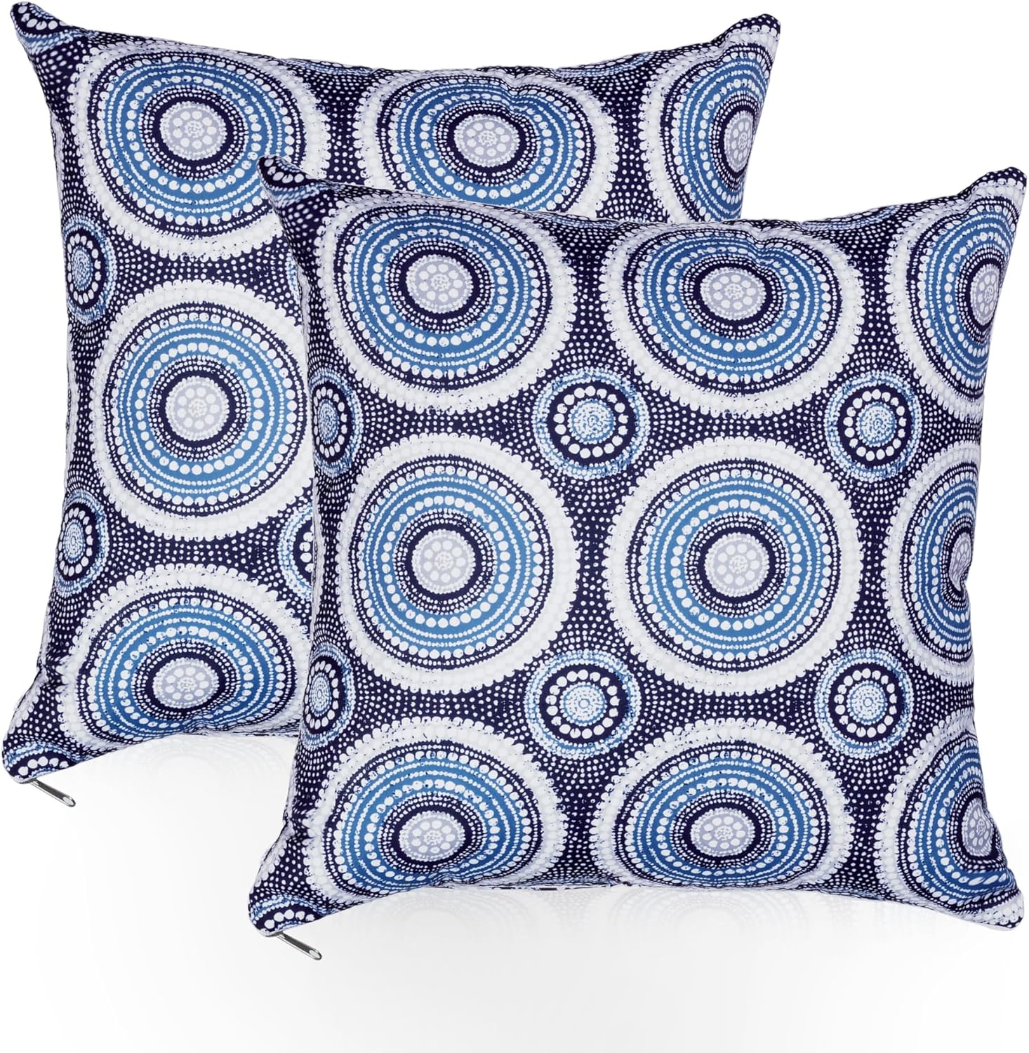 Patio Pillows Outdoor Waterproof Set of 2 Outdoor Pillows with Inserts included18×18 Inch Outdoor Pillow for Patio Furniture P4545WB-02