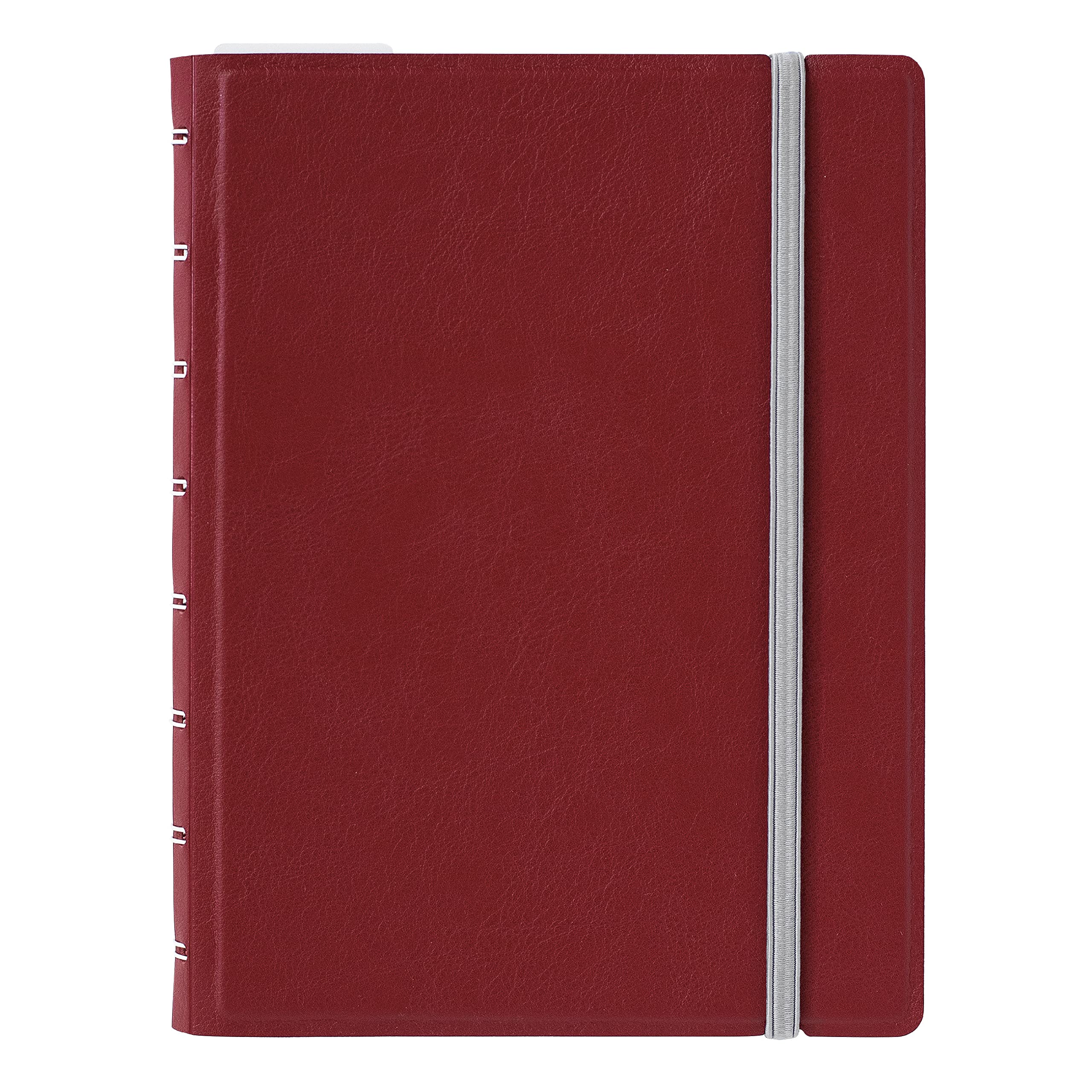 Filofax Contemporary Collection, Refillable Notebook, A5 Size, 112 Ruled, Repositionable Pages, 56 Sheets, Burgundy (B115121U)