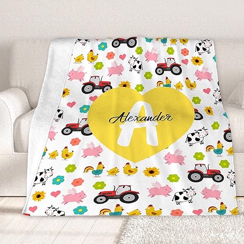 Miniatura 82 de Custom Name Blanket Throw Personalized Blanket for Kid with Names Customized Blanket with Name for Baby,Custom Blanket,Gift for Birthday Letter