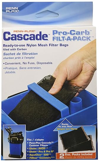 Penn-Plax Pro-C Filter Bags for All Canister Filters for Clean Aquarium Water ?�� 8 Ounces, 2 Pack, CCF233