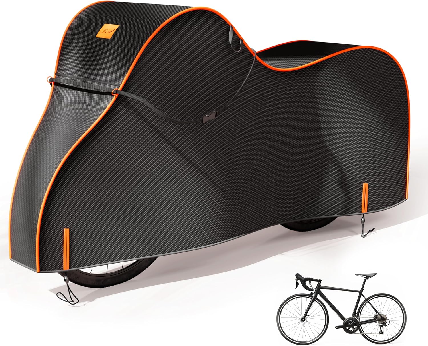 Bike Cover Waterproof Outdoor – 600D Heavy Duty Bicycle Covers for 1/2/3 Bikes – UV Rain Dust Snow Protection – Fits Road, Mountain, Cruiser, Ebike & Electric Bikes