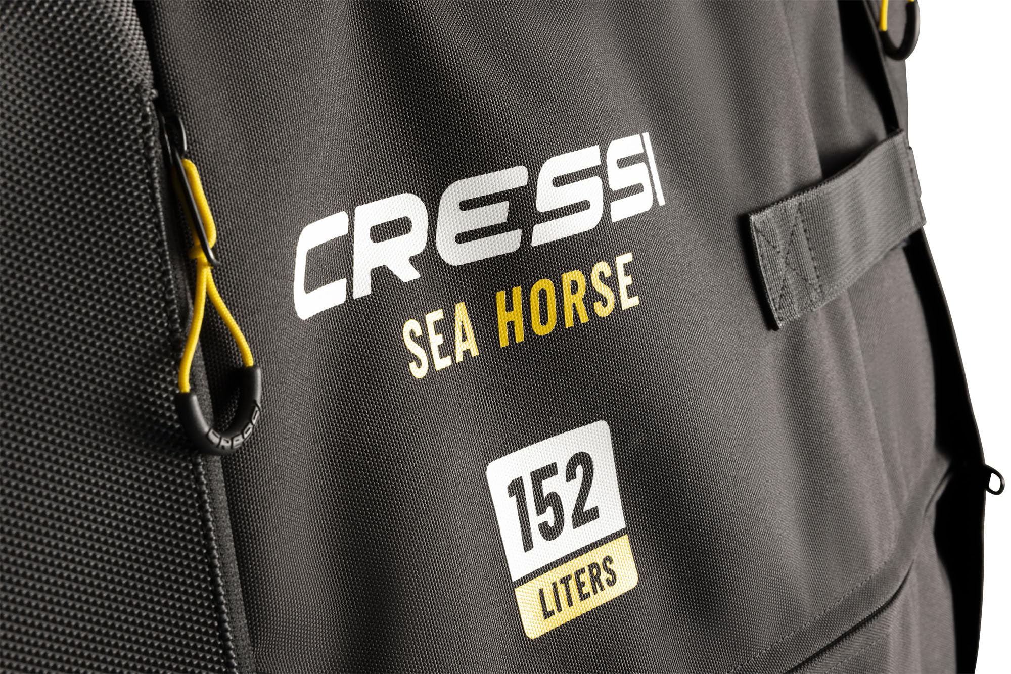 CRESSI Sea Horse Rucksack mit Rollen für Reisen und Wasseraktivitäten, Schwarz, 57,1 x 33 x 81,3 cm, Schwarz, Seepferdchen