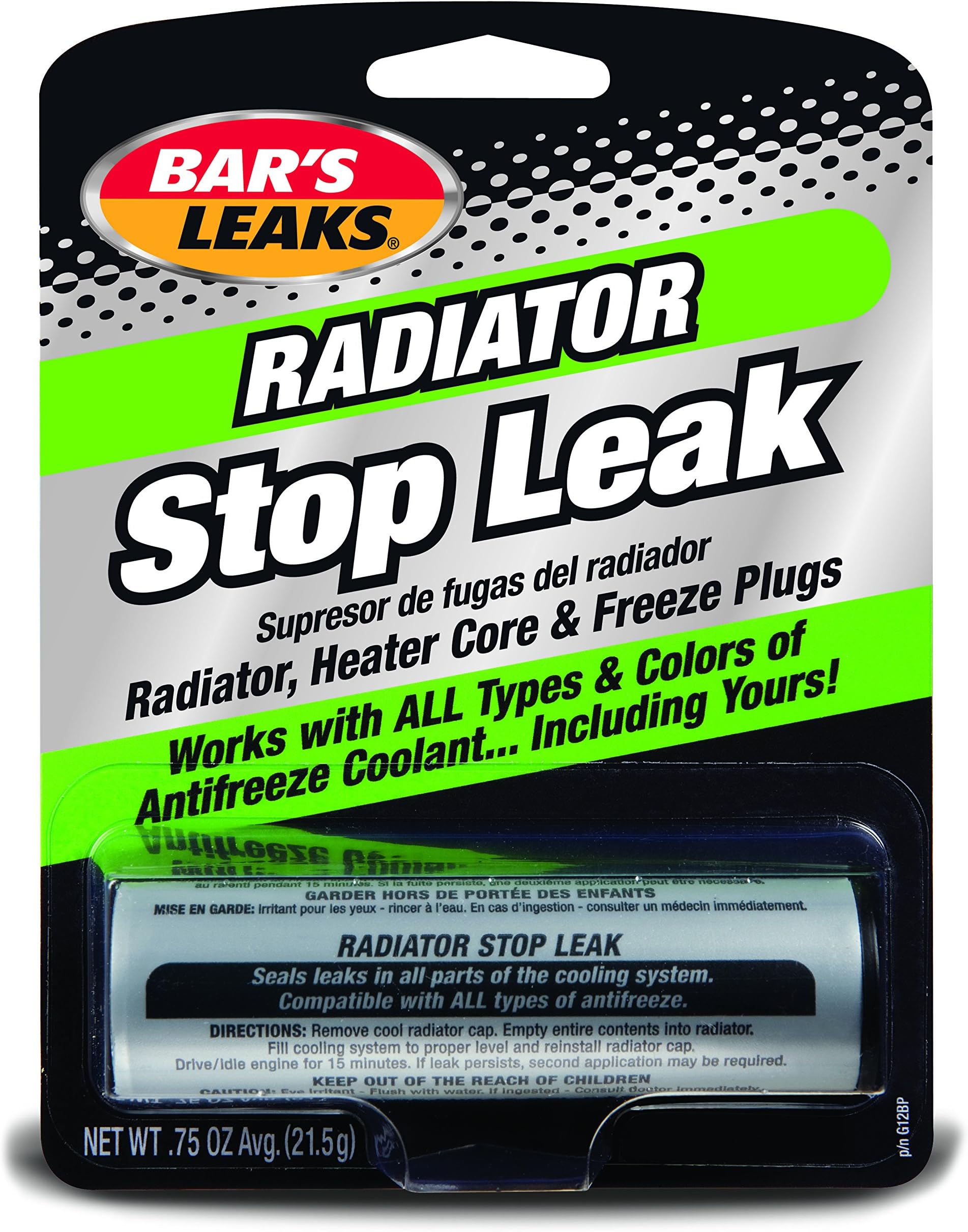 Bar's Leaks G12BP Powder Radiator Stop Leak - 0.75 oz.