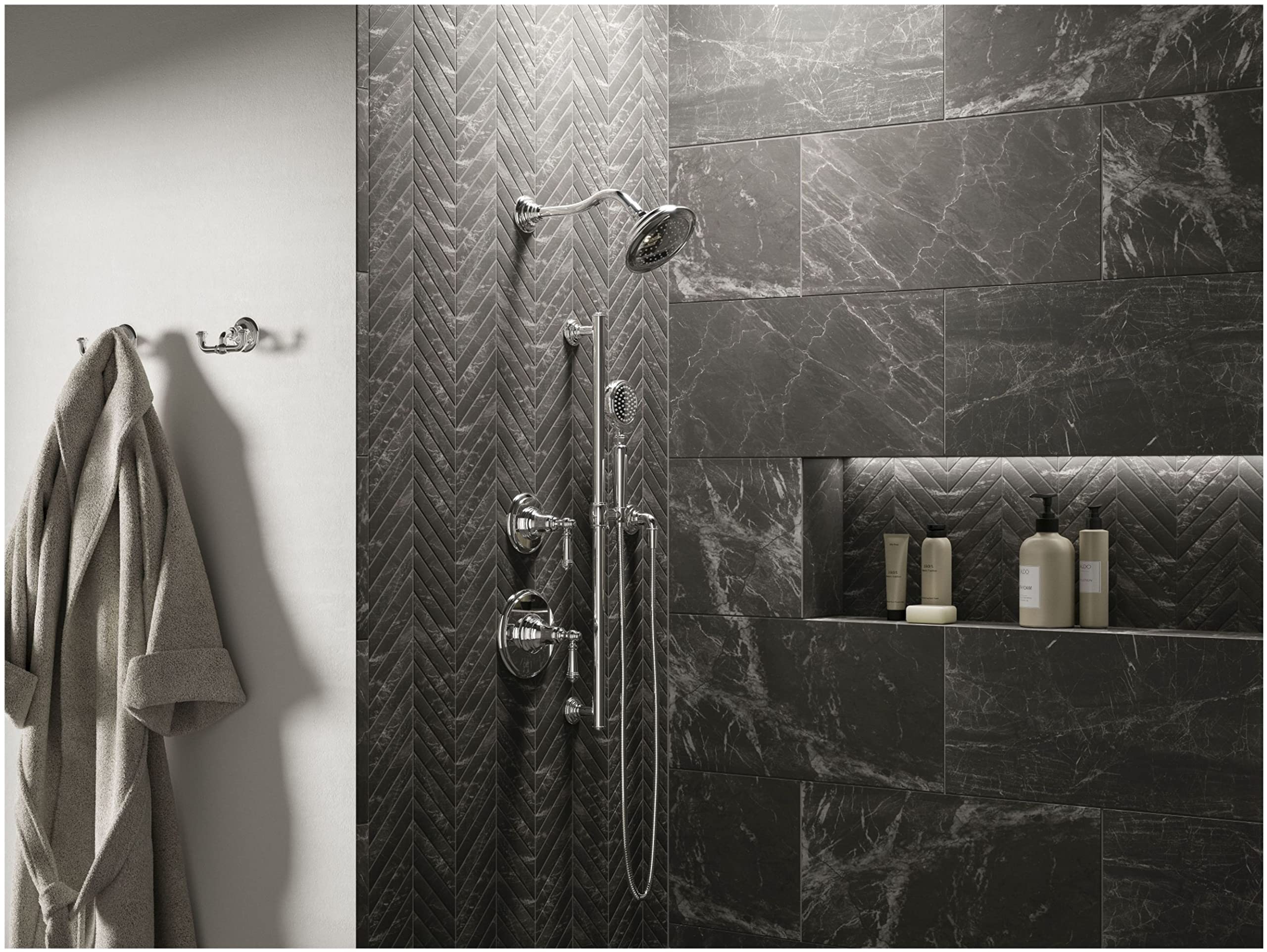 KOHLER Artifacts Duscharmatur Mit Hebelgriff – Poliertes Chrom, ADA-konform, Für Klassisches Design