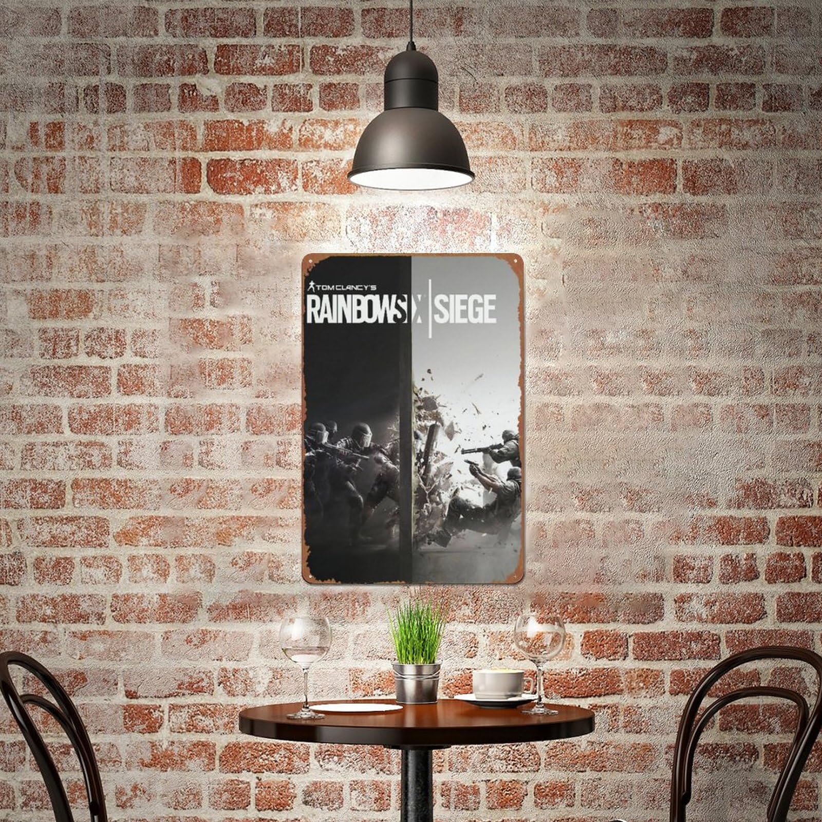 Poster In Metallo Retrò Di Vigil Da Rainbow Six Siege: Targa Da Parete In Ferro, 30x40 Cm, Per Bar, Garage E Camerette