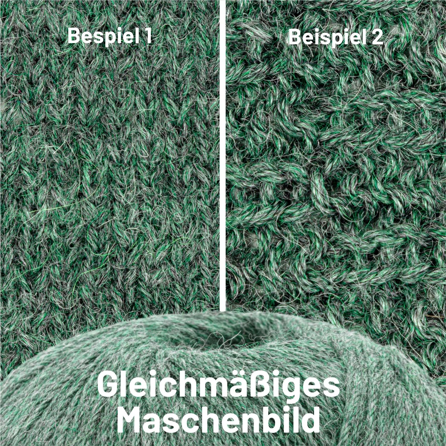 HANSA-FARM |Alpawool 100% Royal Alpaka 200g Set (4 x 50g) edel und absolut kratzfreie Wolle zum Stricken & Häkeln - HF275 Smaragd Melange