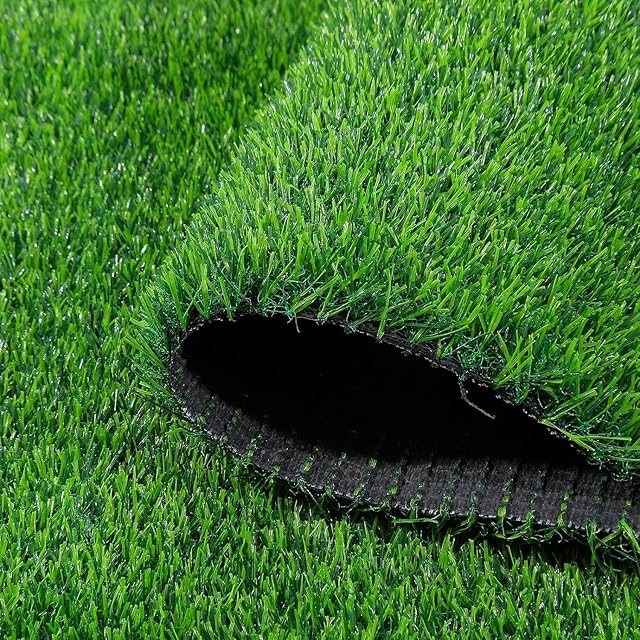 SHACOS Artificial Grass Turf Rug 80x120 cm Artificial Grass Door Mat Non Slip Artificial Grass Mat Astro Turf Grass with Drainage Holes Natural Realistic Fake Grass Rug Pet Dog Lawn Garden Grass Mat