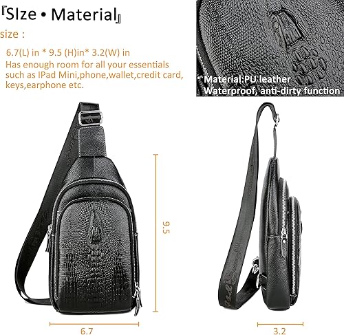 Miniatura 7 de FSD.WG Mochila bandolera para hombre, bolsa de pecho, bolsa cruzada de senderismo, bolsas de hombro, bolsa de viaje para hombres con resistente al
