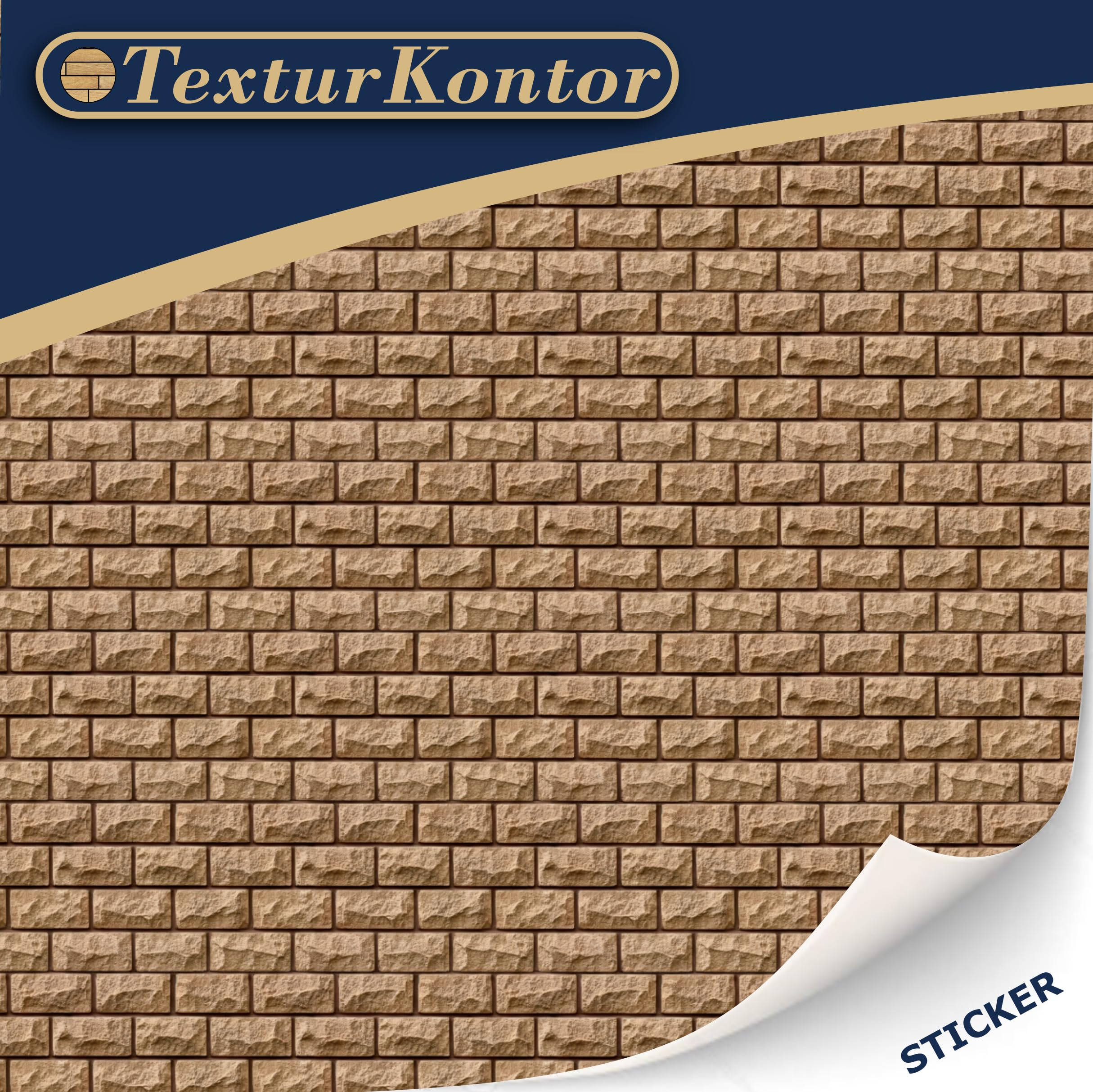 3 Sheets Self-Adhesive Decorative Film Wall Cladding for Model Making in Scale 1:87 Scale H0 (UK: 3.5 mm Scale) (Historic Sandstone)