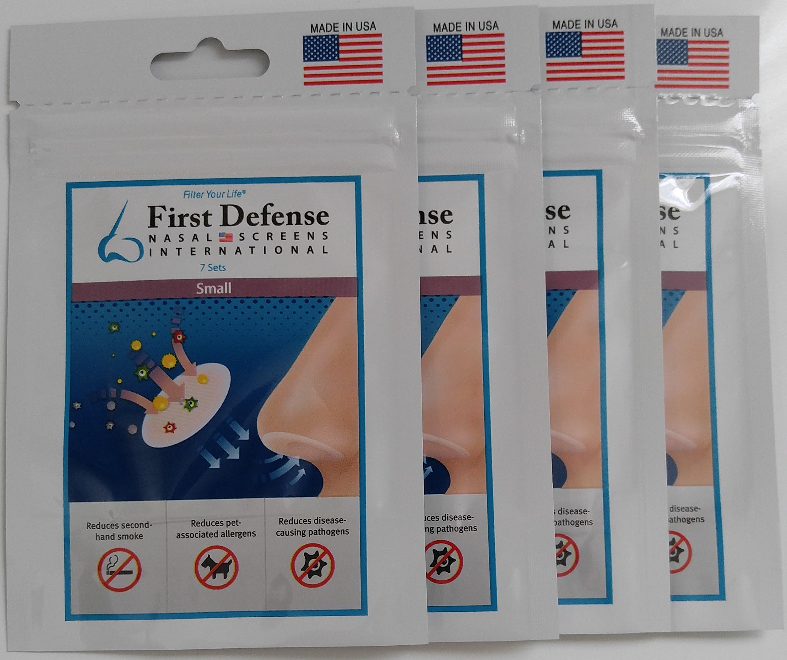 Nasal Screens - Pick-A-Size and Quantity Packs (4-Pack, Small)